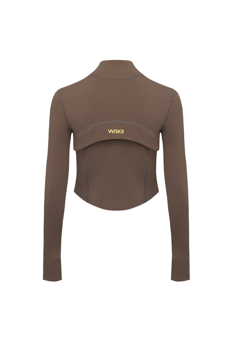 Hourglass Cropped Full Zip Jacket