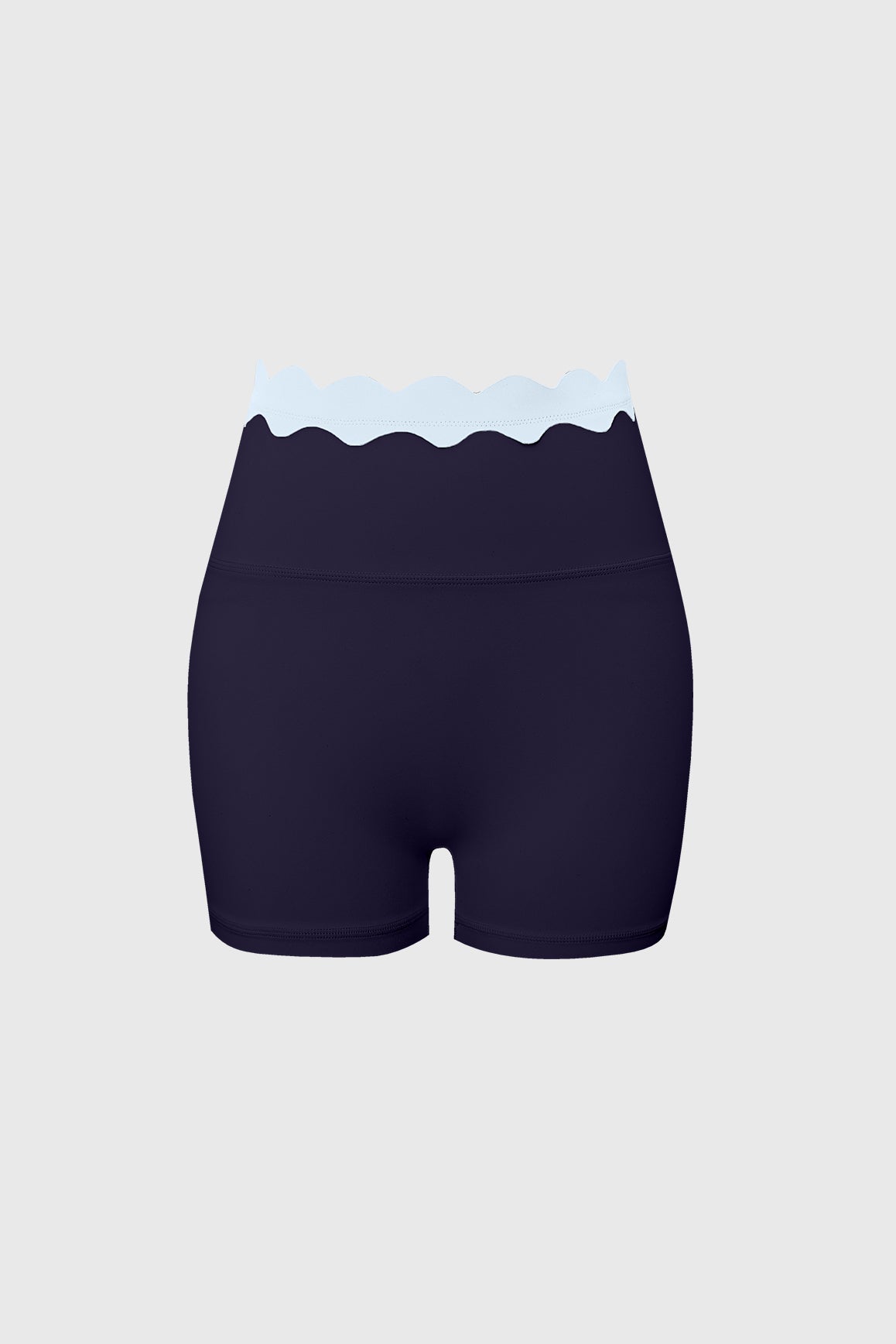 Contrast Scallop Scrunch Short