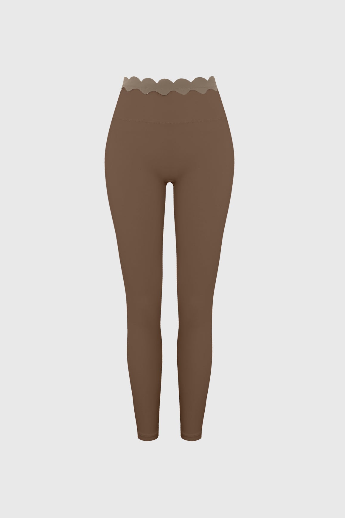 Scallop Contrast Scrunch Legging