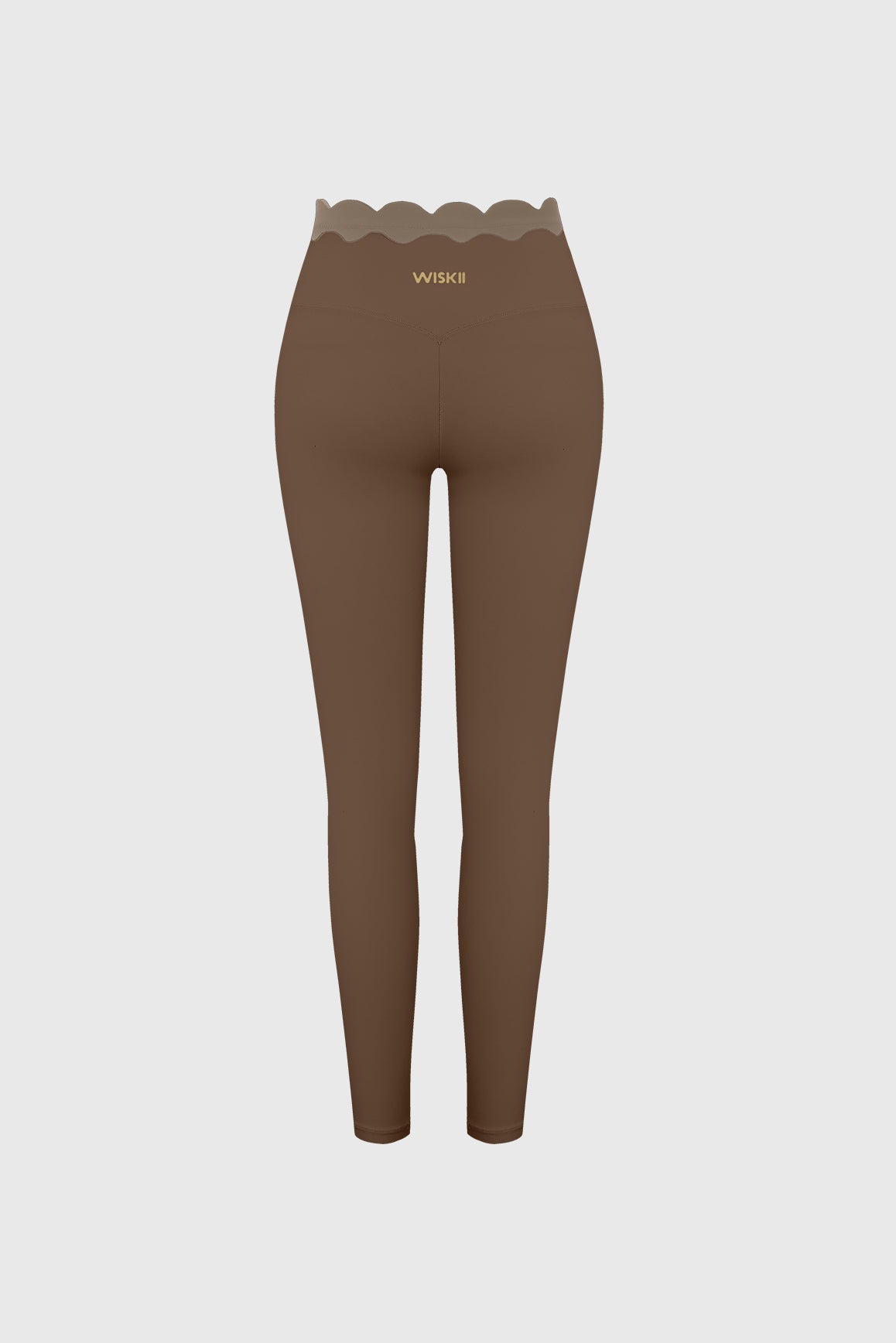 Scallop Contrast Scrunch Legging