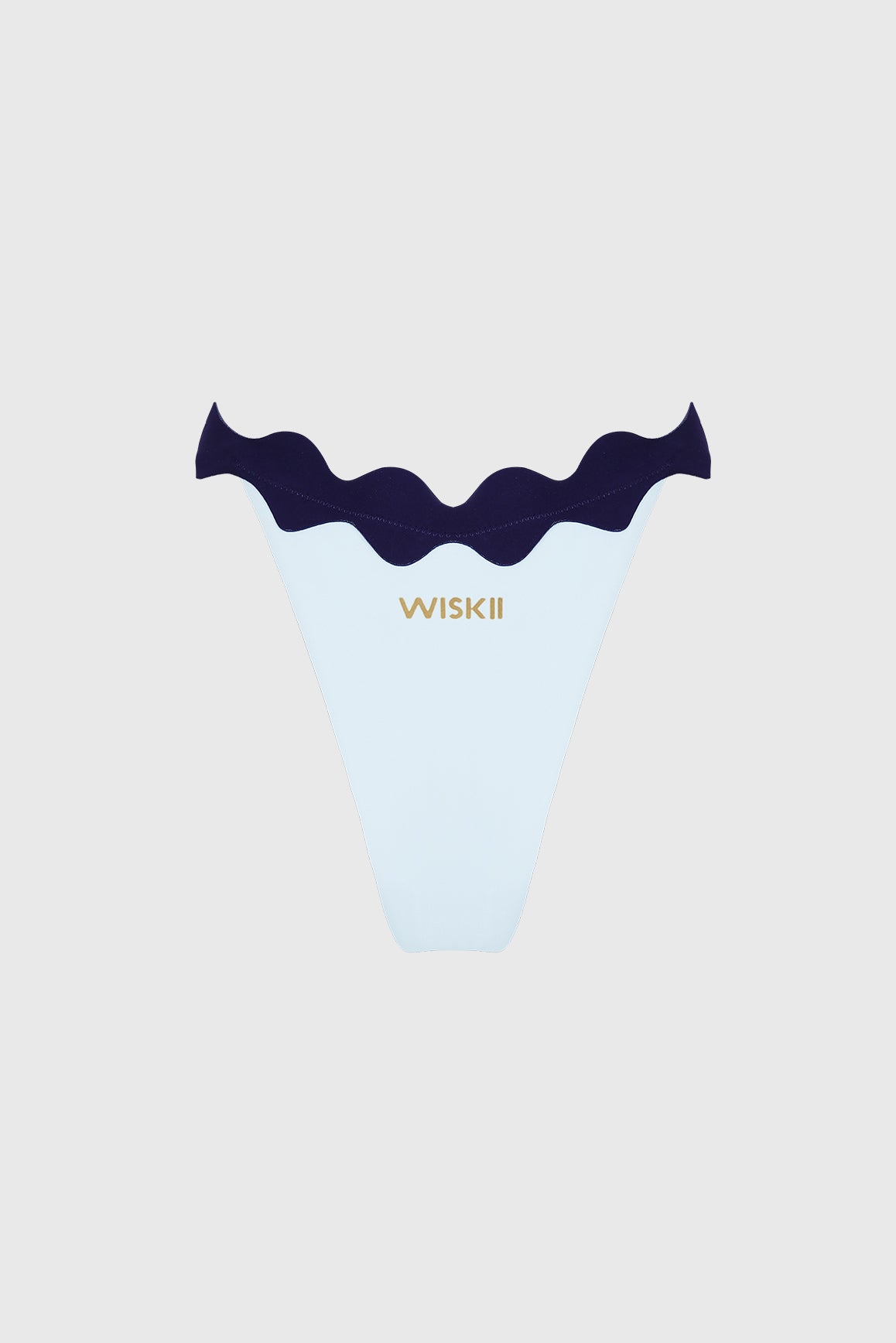 Riviera Scallop Contrast Bikini Bottom