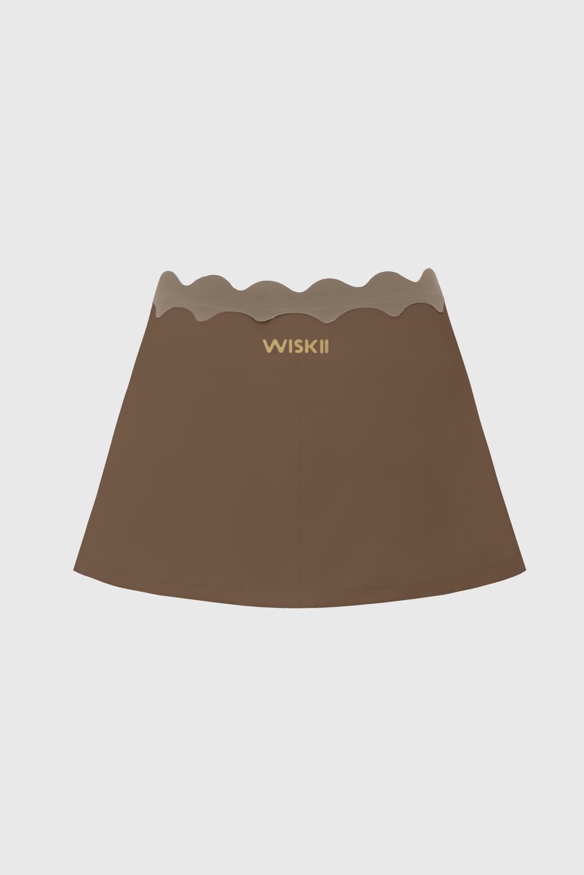 Riviera Scallop Contrast Skirt