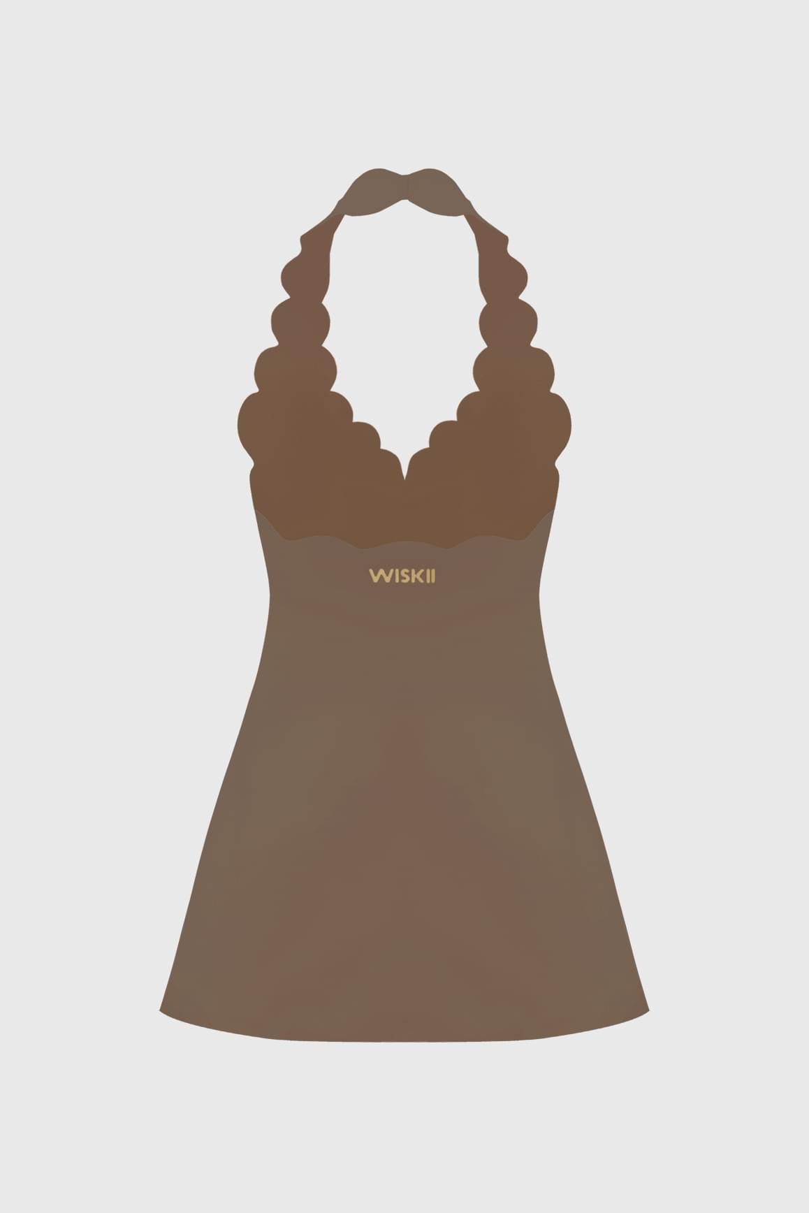 Riviera Scallop-Halter Dress