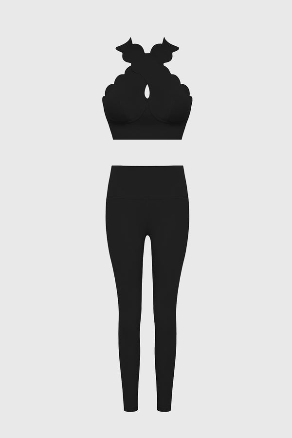 Crisscross Bra + High Waist Training Legging-WISKII ACTIVE 