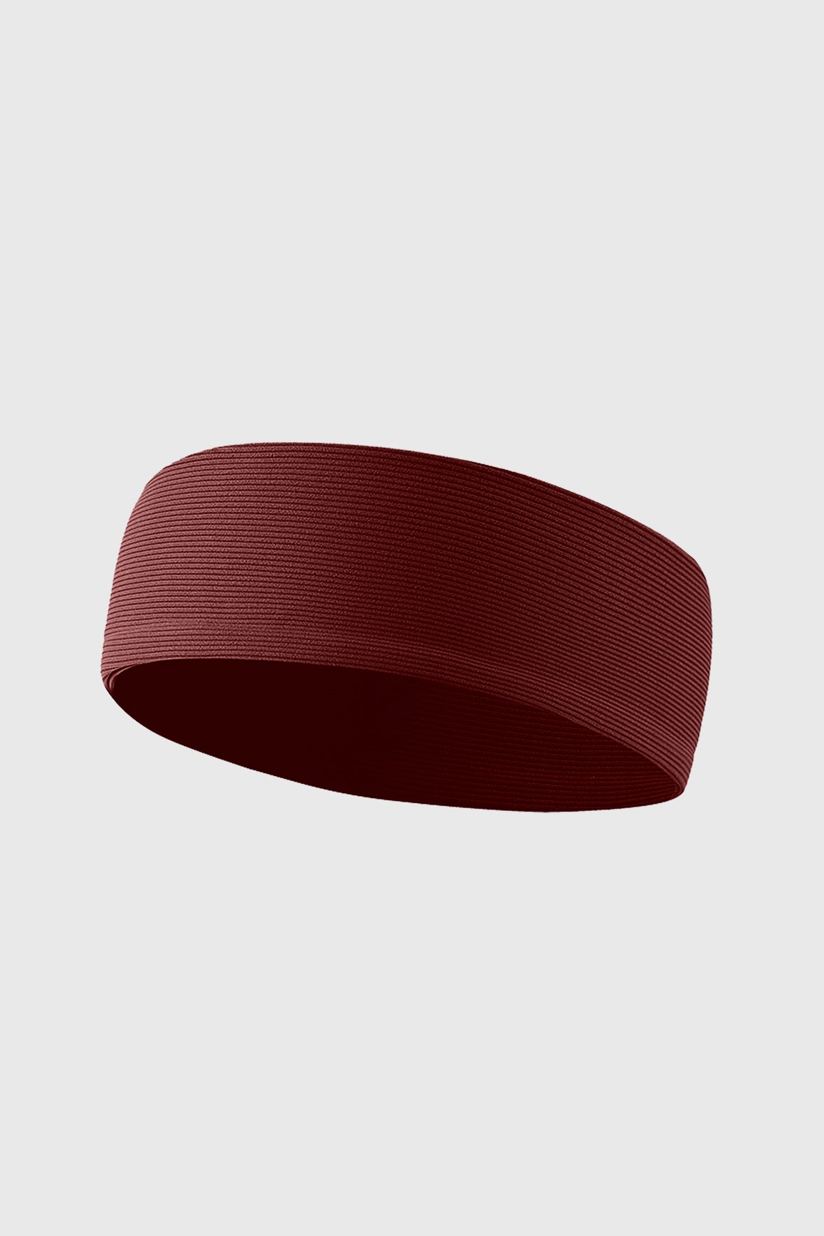 WISKII elastic sport headband in mulled wine color, a stretchy accessory designed for active wear and workout comfort.