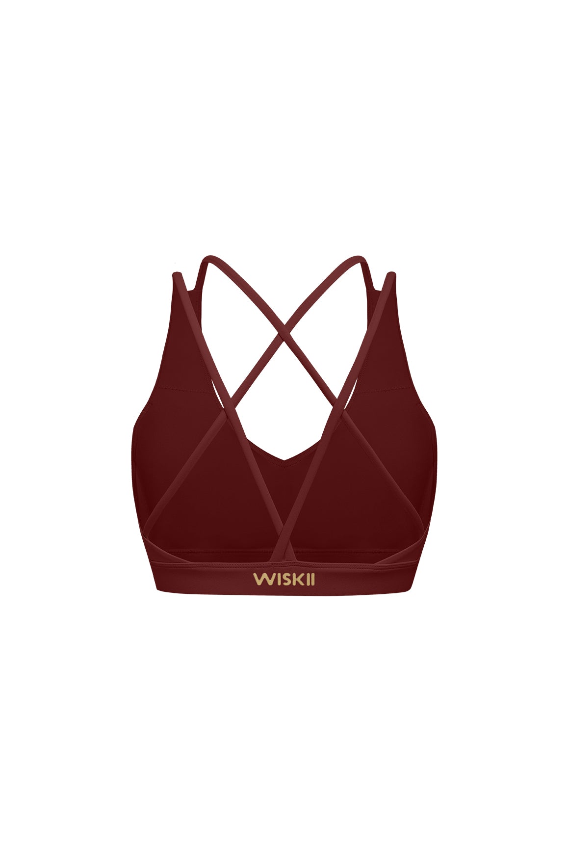 Scoop Neck Crossback Bra | Mulled Wine | WISKII Active