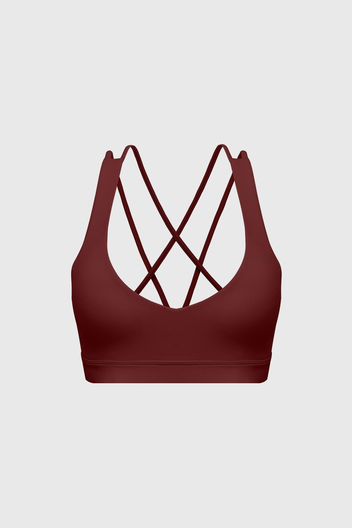 Scoop Neck Crossback Bra.
