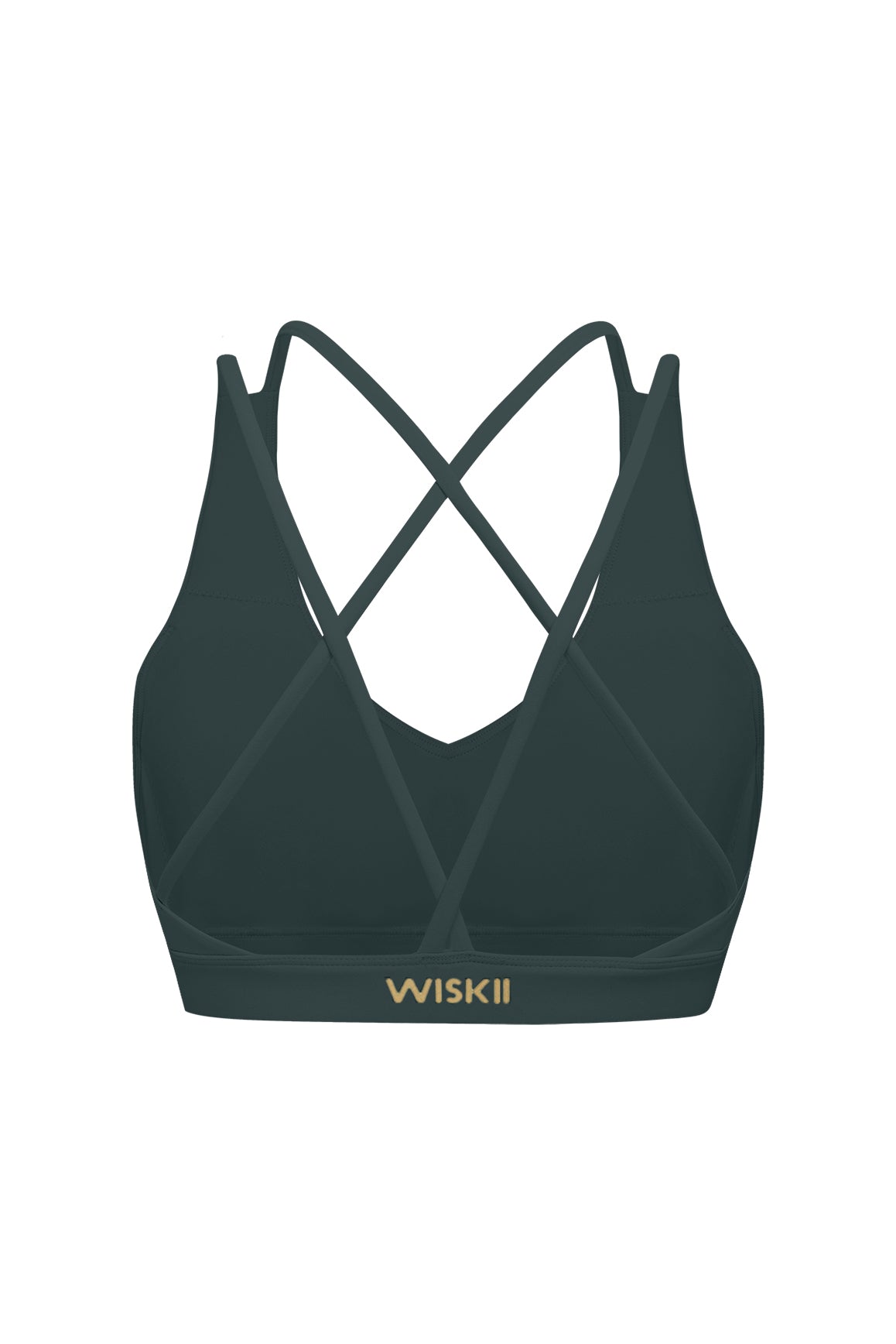 Scoop Neck Crossback Bra | WISKII Active | Deepsea