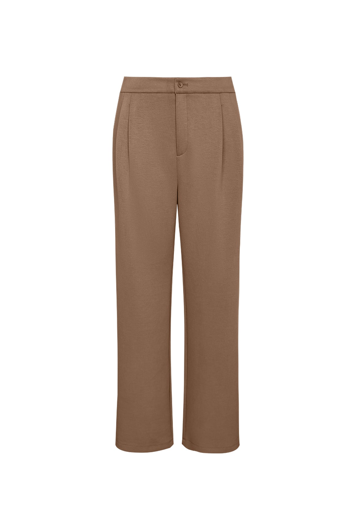 WISKII Solene Ease Trousers, stylish and comfortable pants with a relaxed fit and elastic waistband, ideal for casual wear.
