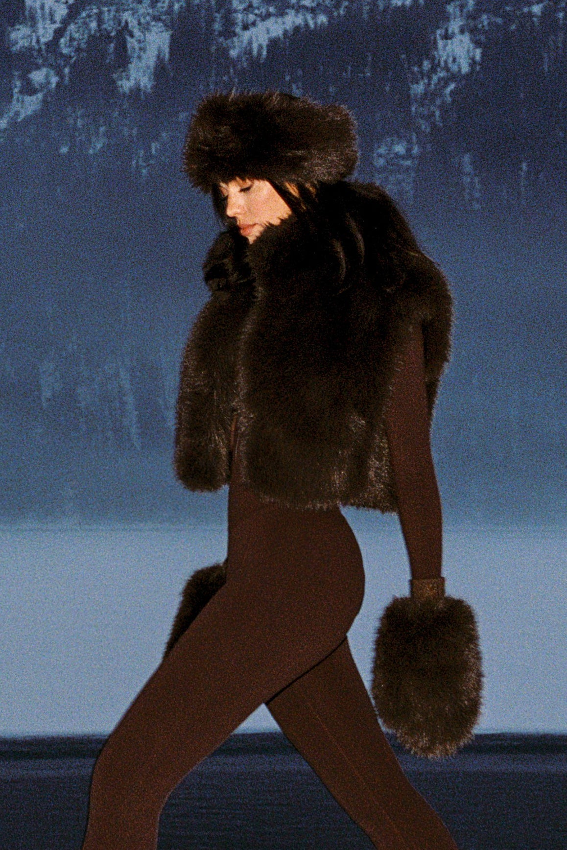 Alpine Cloud Faux Fur Vest | Black Truffle | WISKII Active