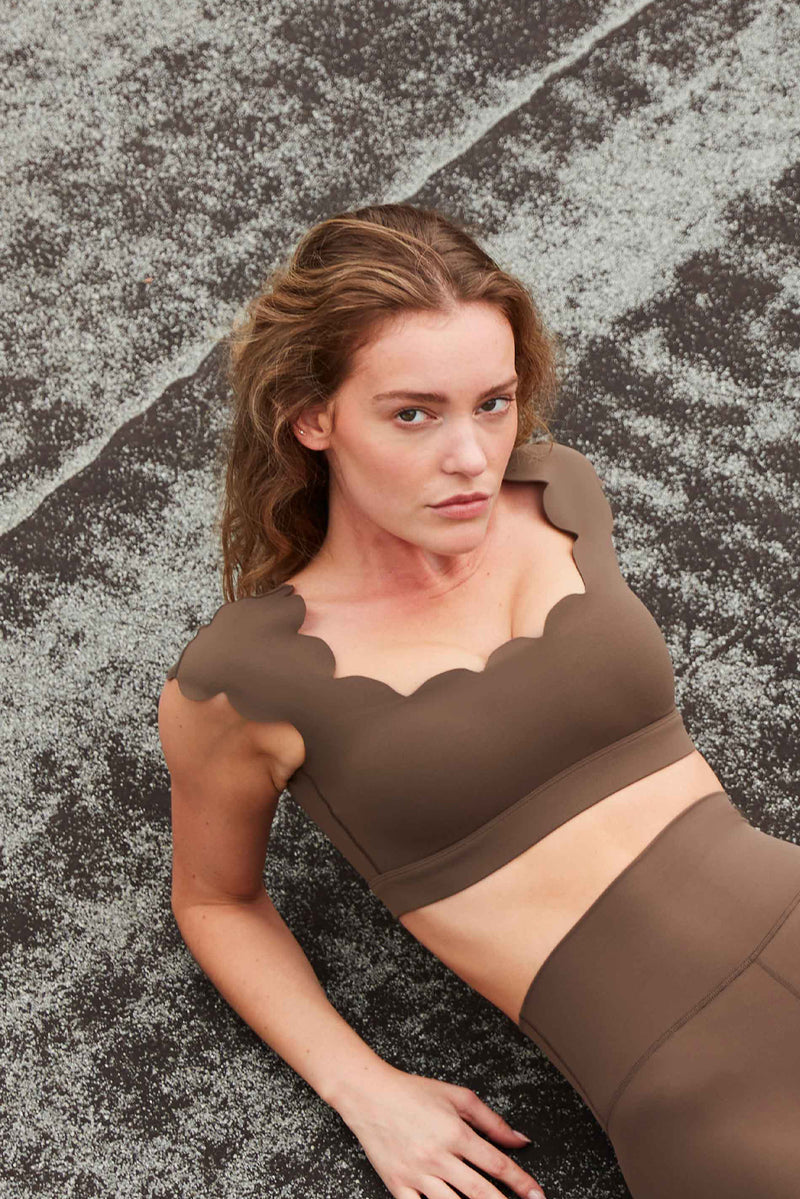 Model wears WISKII Chic Bra Top