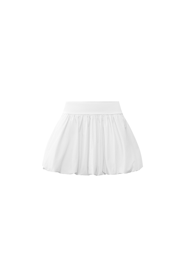 WISKII Mini Bubble Skirt | white skirt | WISKII Active