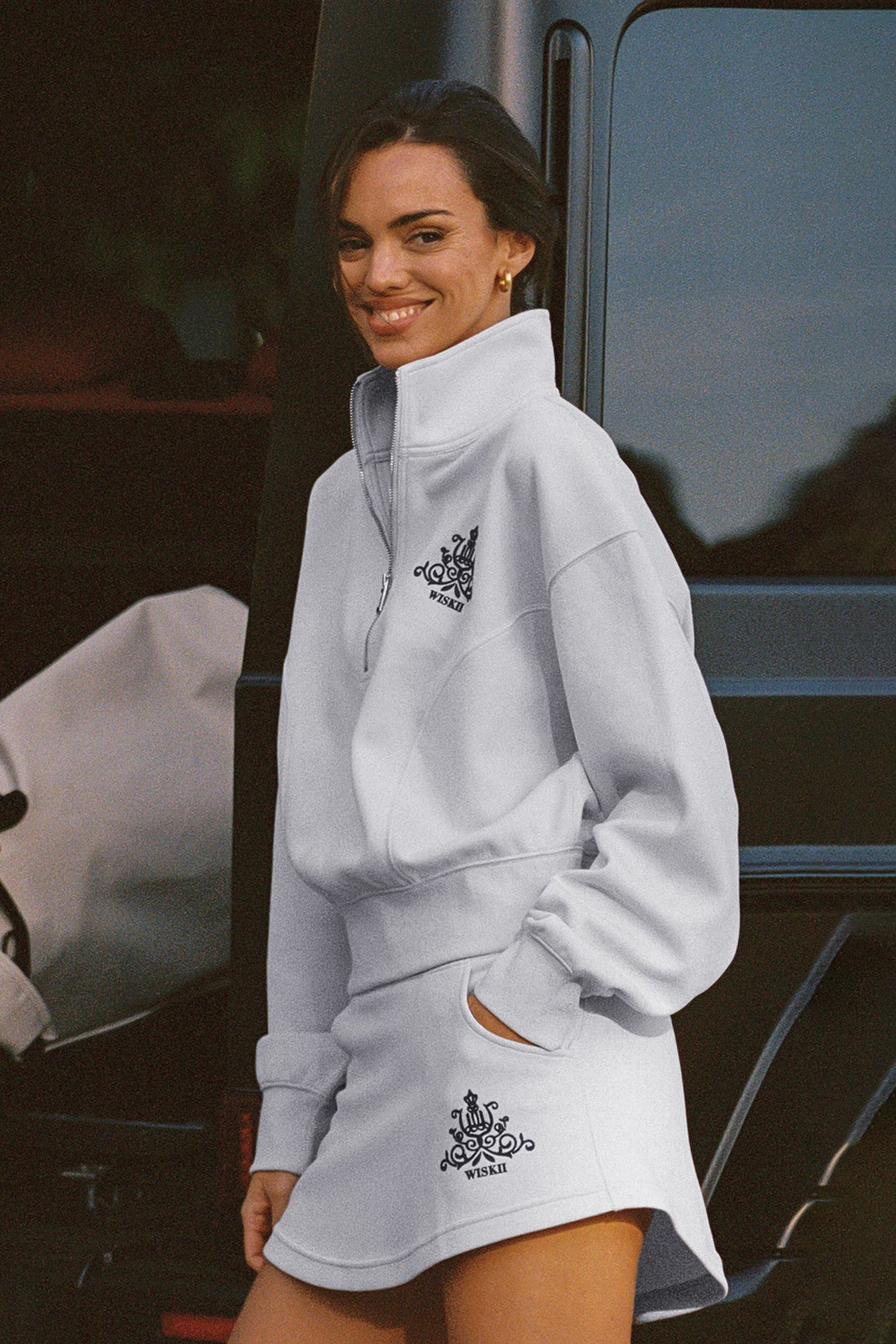 Stylish Ease Mini Sweat Skirt