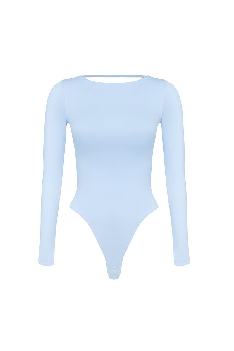 Long Sleeve Open Back Bodysuit