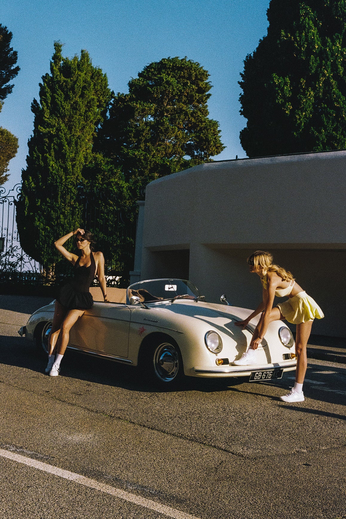 Riviera Floral Backless Halter Dress