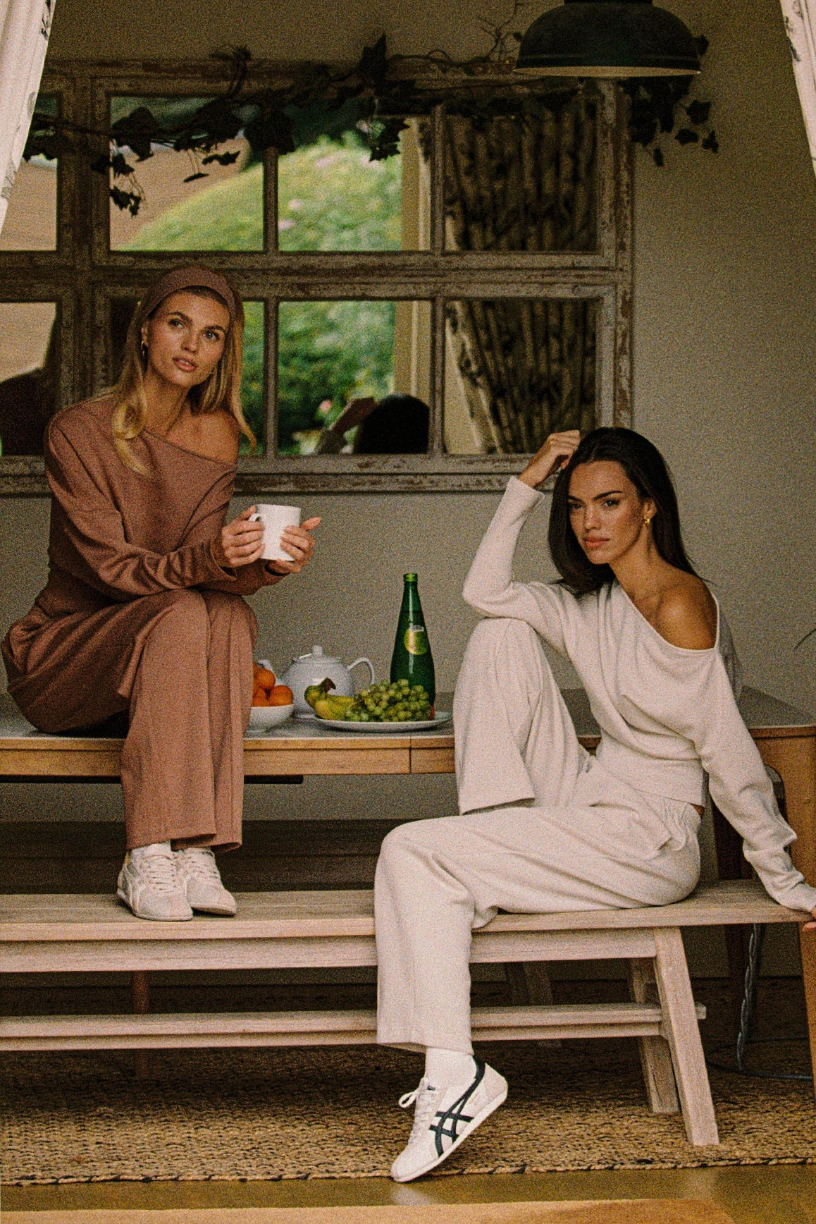 WISKII Ease Wide Leg Pant in a light fabric, showcasing a comfortable fit and stylish design, perfect for casual wear.