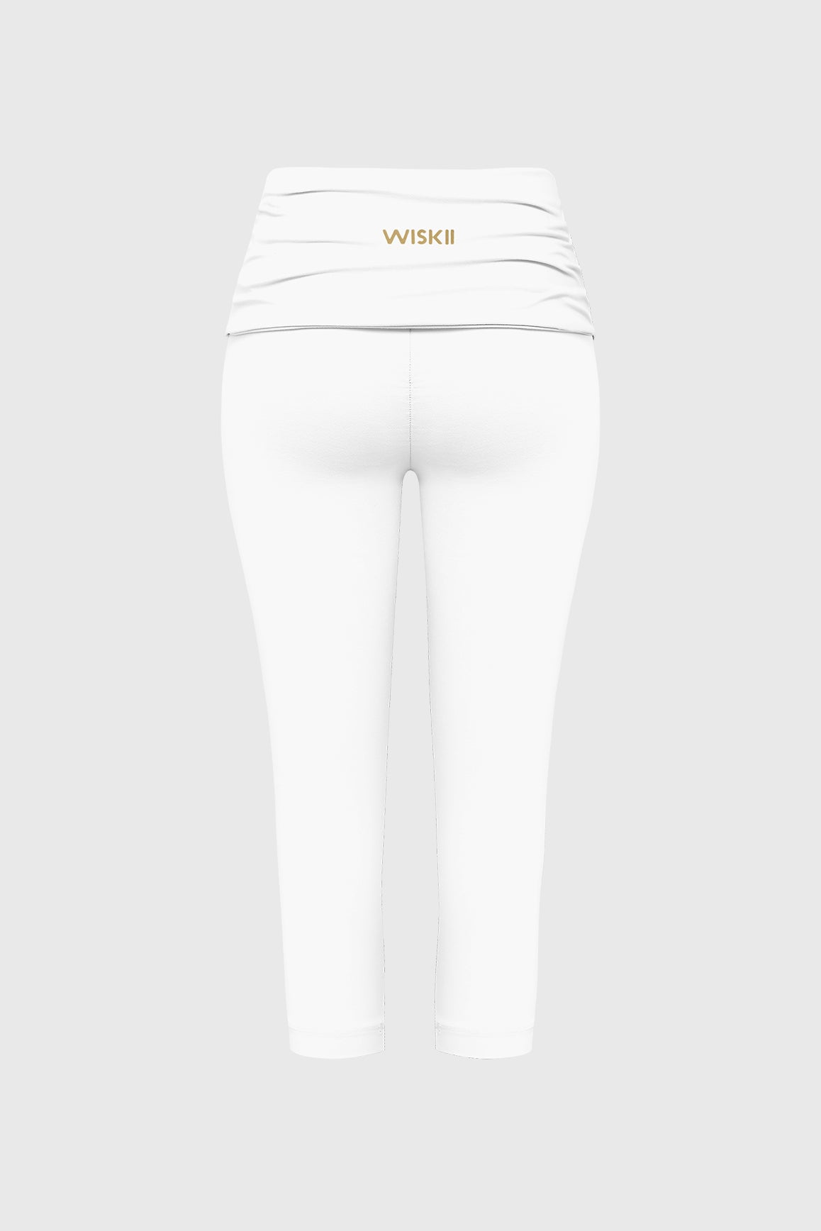 WISKII Riviera low rise Capri leggings in black, featuring a snug fit and elastic waistband, perfect for activewear or casual outfits.