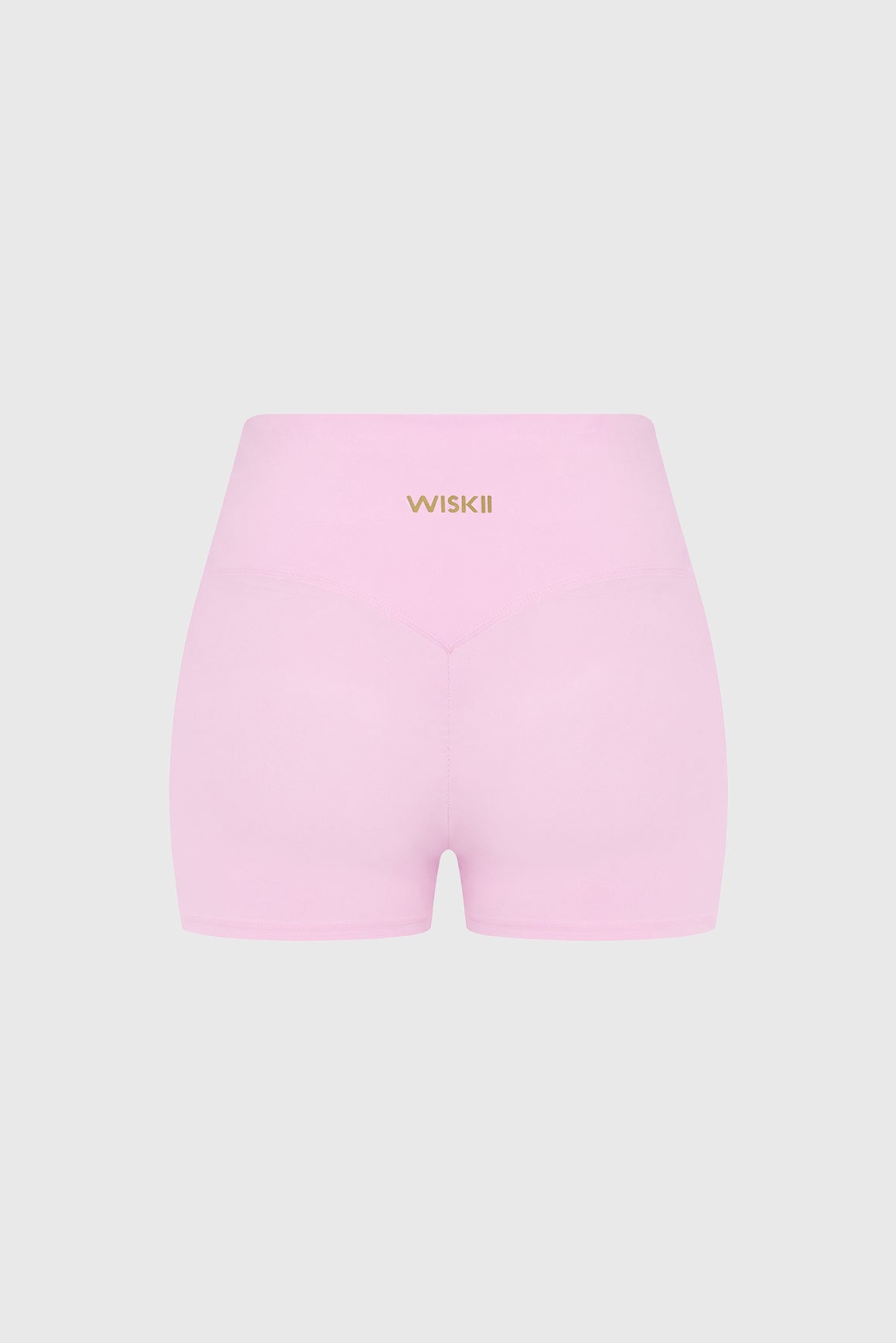 WISKII Riviera high rise scrunch shorts in lightweight fabric, featuring a fitted waistband and casual style.