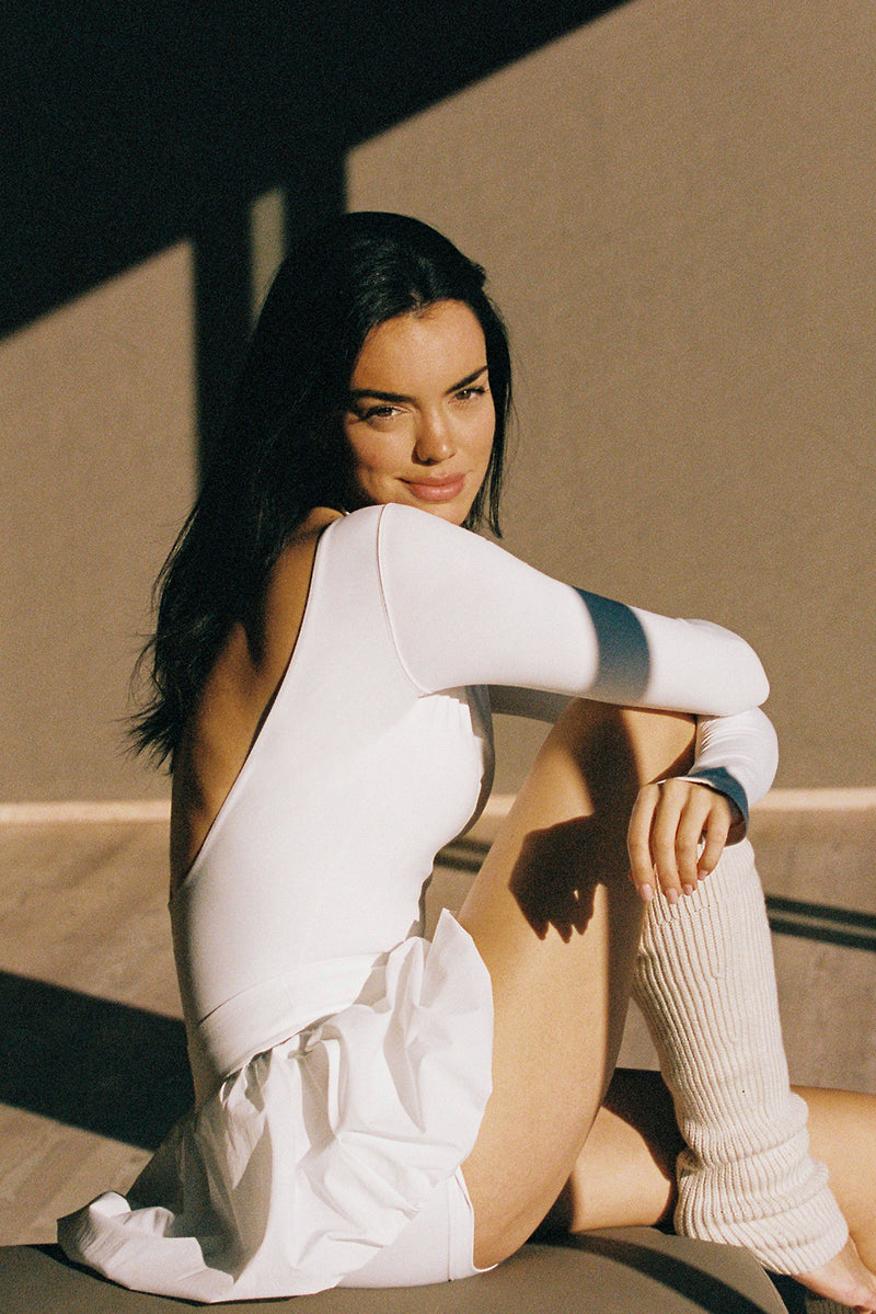 Long Sleeve Open Back Bodysuit