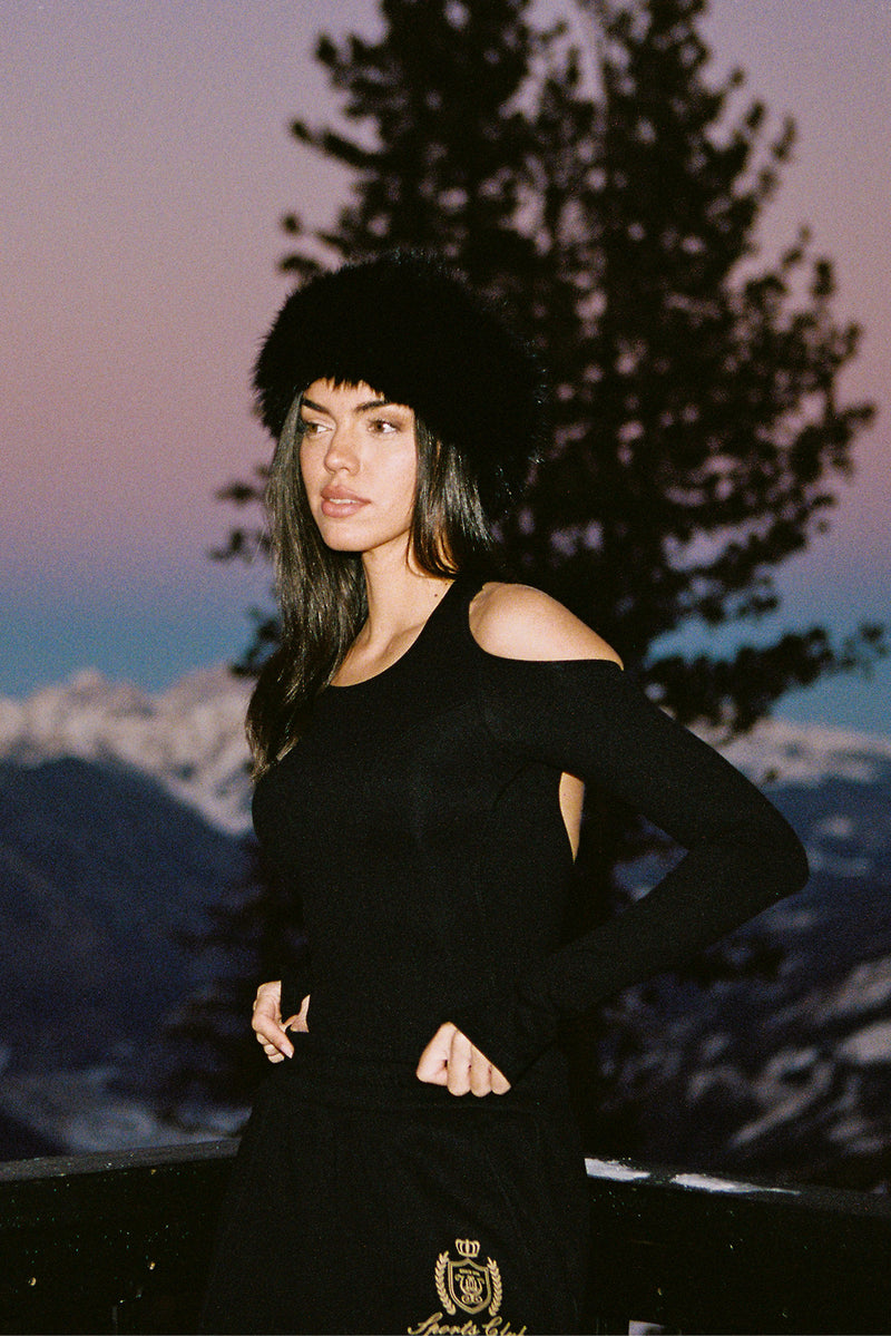 Long Sleeve Arc Cutout Back Bodysuit