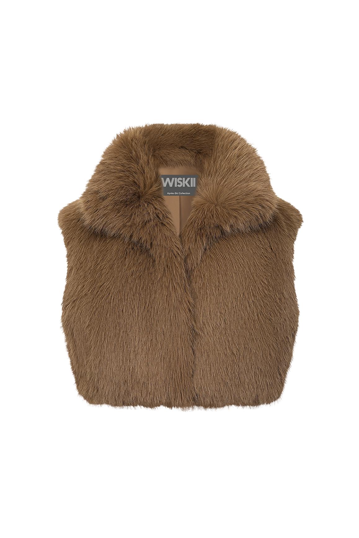 Alpine Cloud Faux Fur Vest - WISKIIWS654amberS