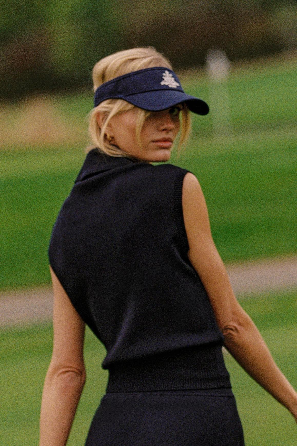 Cap-Sleeve Knit Polo - WISKIIWS476midnightS