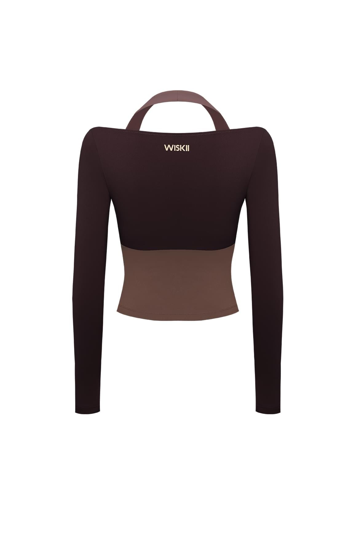 Colorblock One-Piece Long Sleeve Top - WISKIIWS619figmochaS