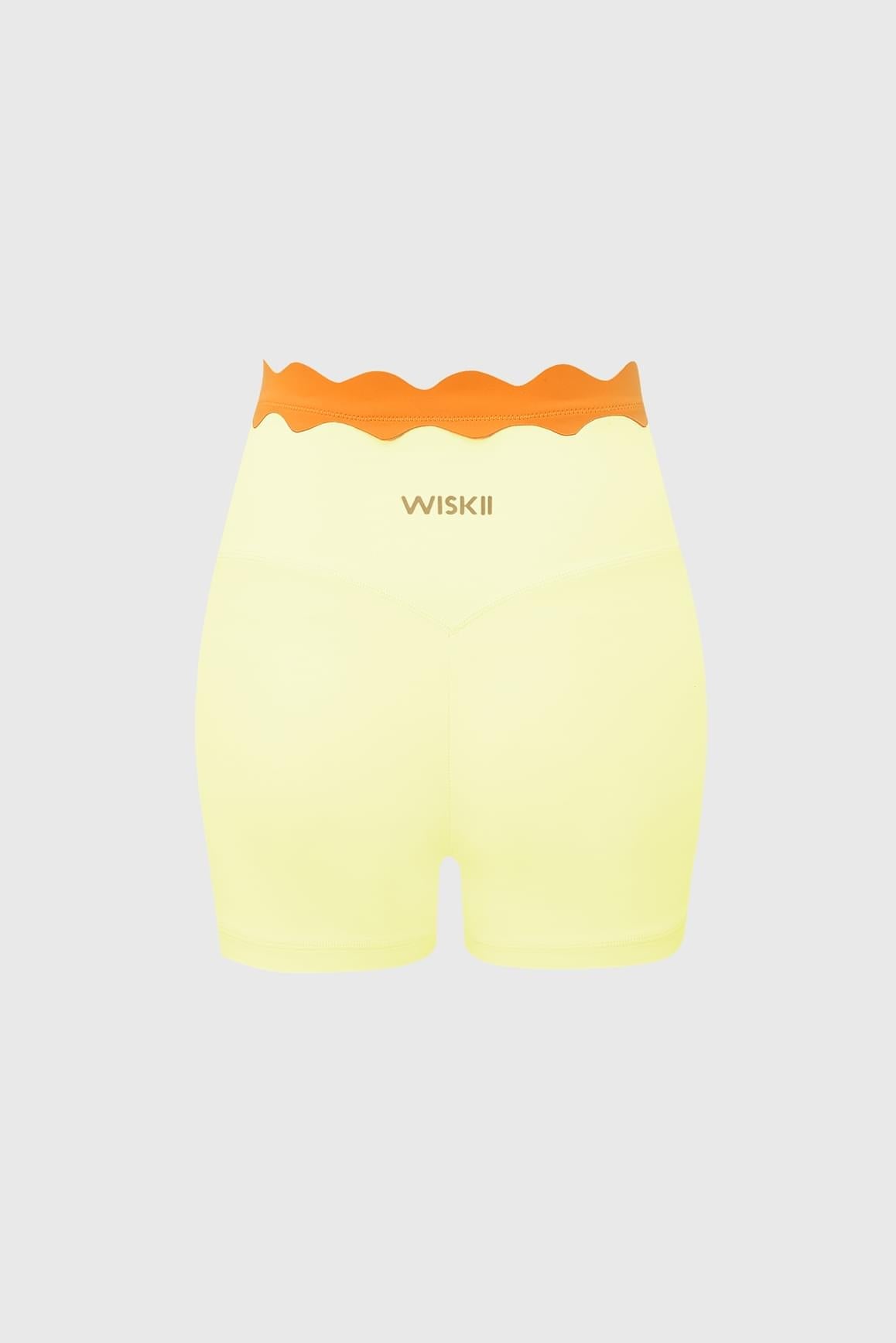 Contrast Scallop Scrunch Short - WISKII - Shorts