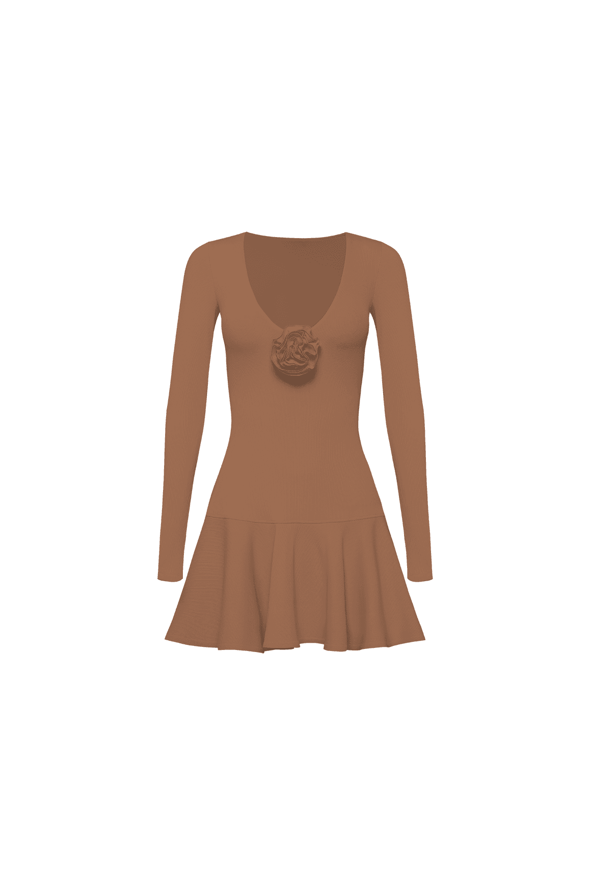 Floral V-Neck Ruffled Dress - WISKII - Dresses
