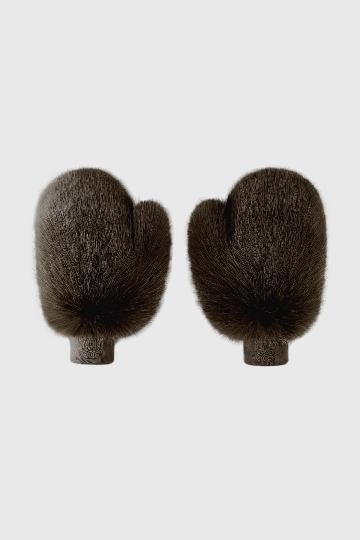 Frost Faux Fur Mittens - WISKIIWS653blacktruffleOneSize