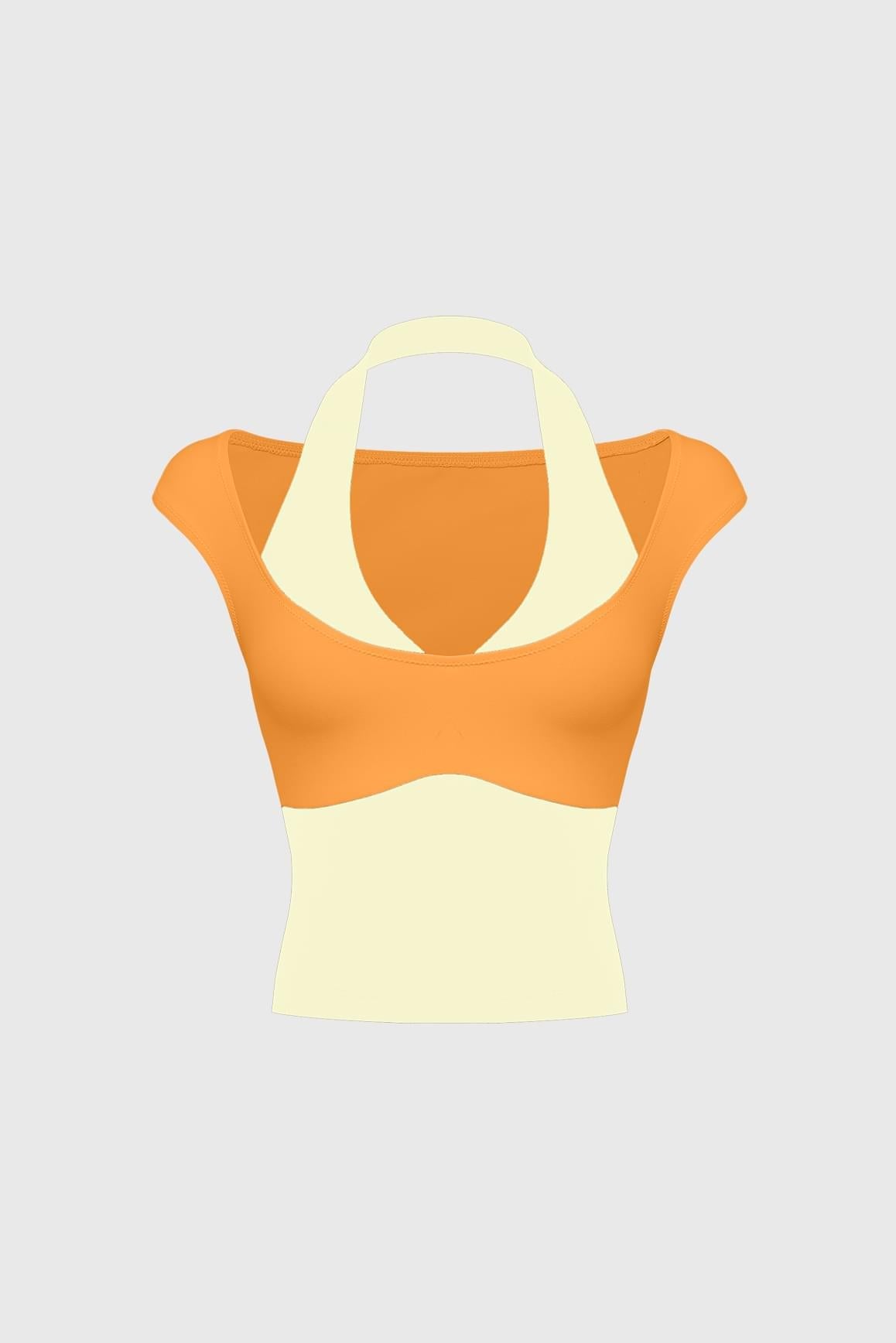 Halter Cap-Sleeve Top - WISKIIWS689limoncellocitrusS