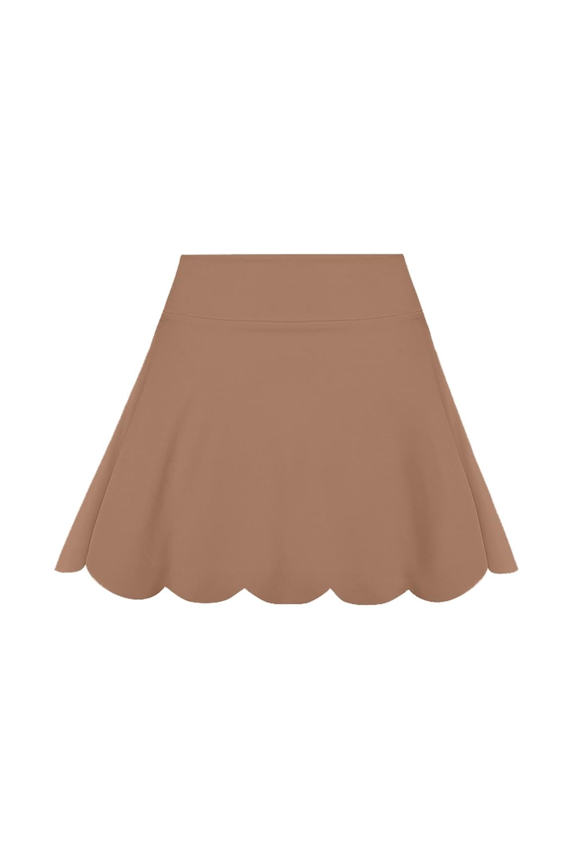 High-Waist A-line Tennis Skirt - WISKIIWS207TuscanTanS