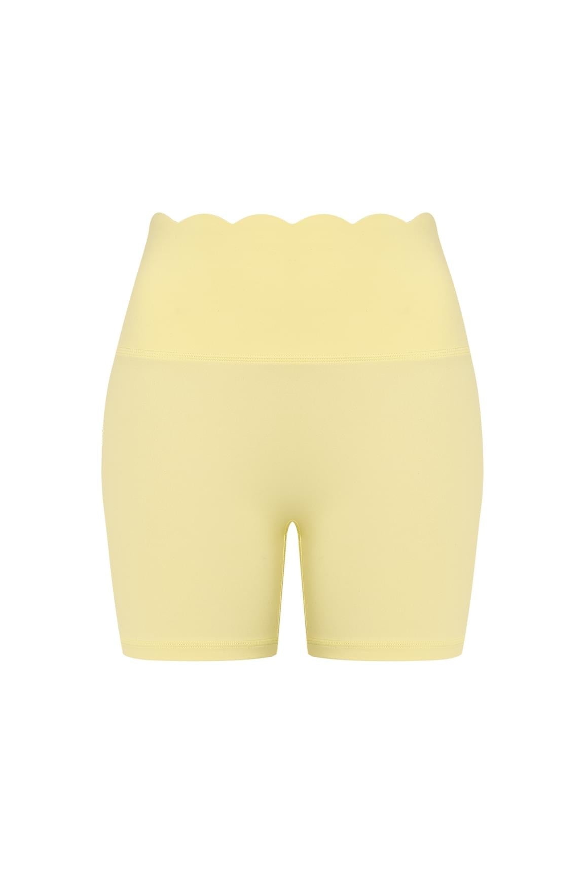 High-Waist Scallop Scrunch Short - WISKIIWS559lemondropS
