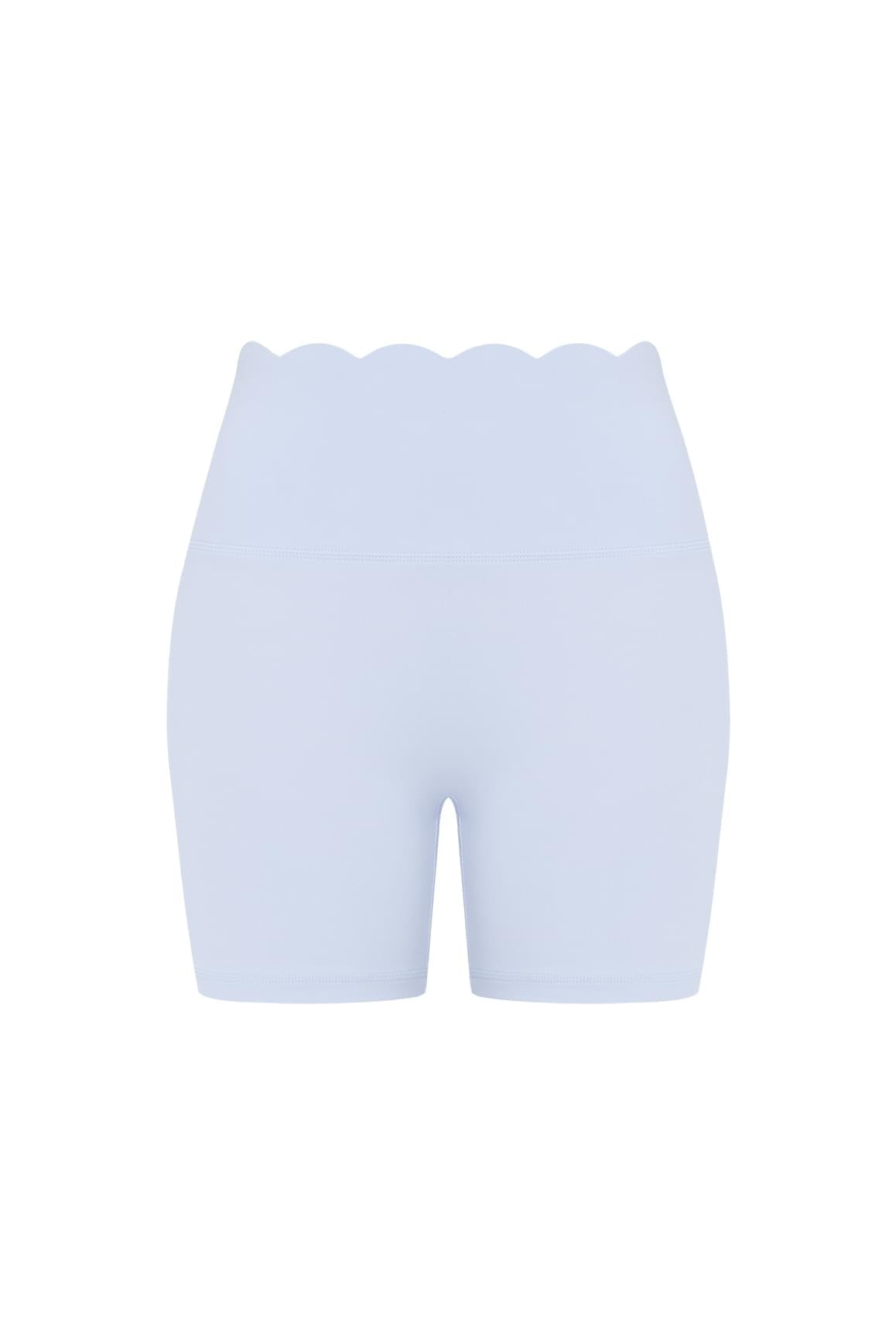 High-Waist Scallop Scrunch Short - WISKIIWS559heavenlyblueS