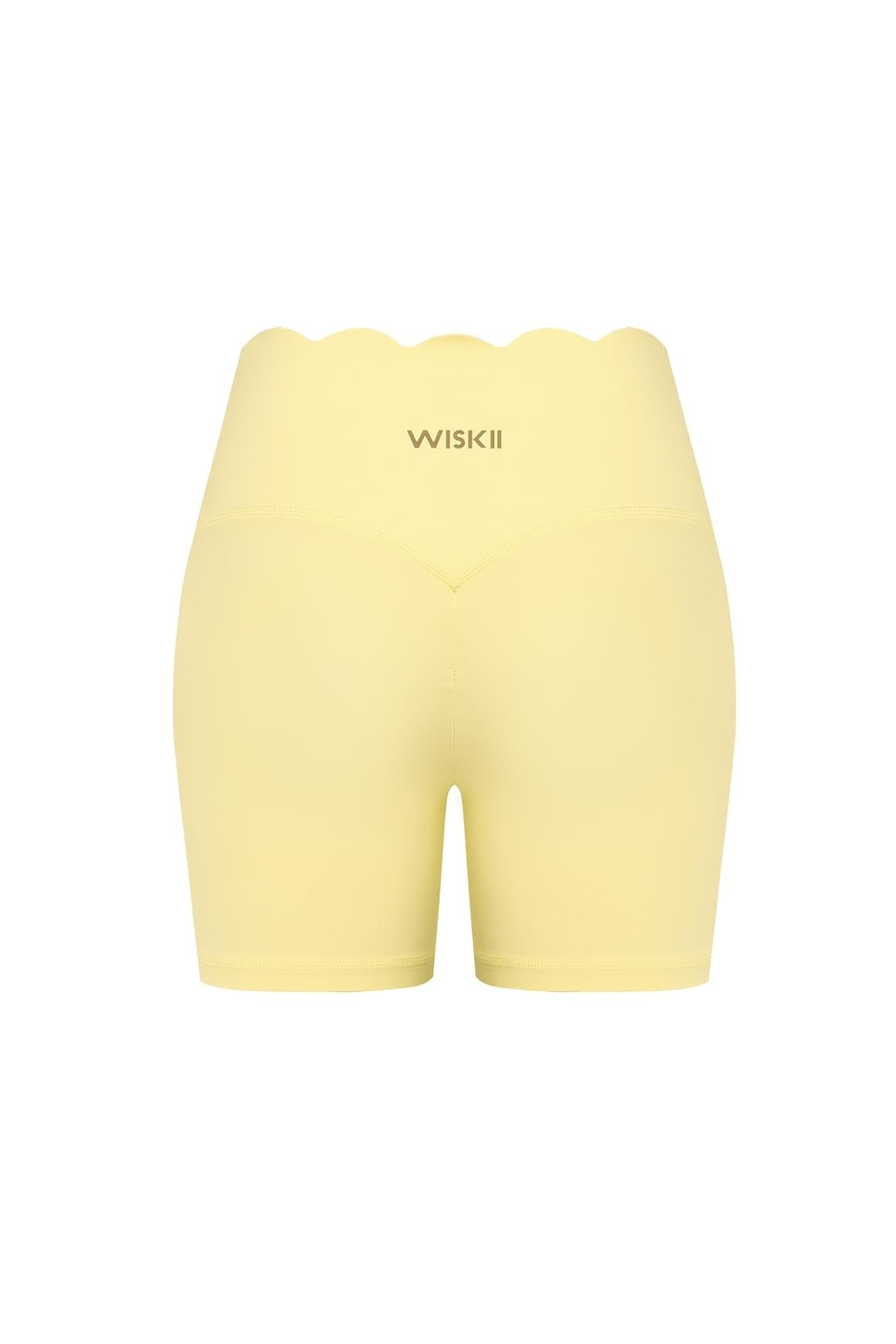 High-Waist Scallop Scrunch Short - WISKIIWS559lemondropS