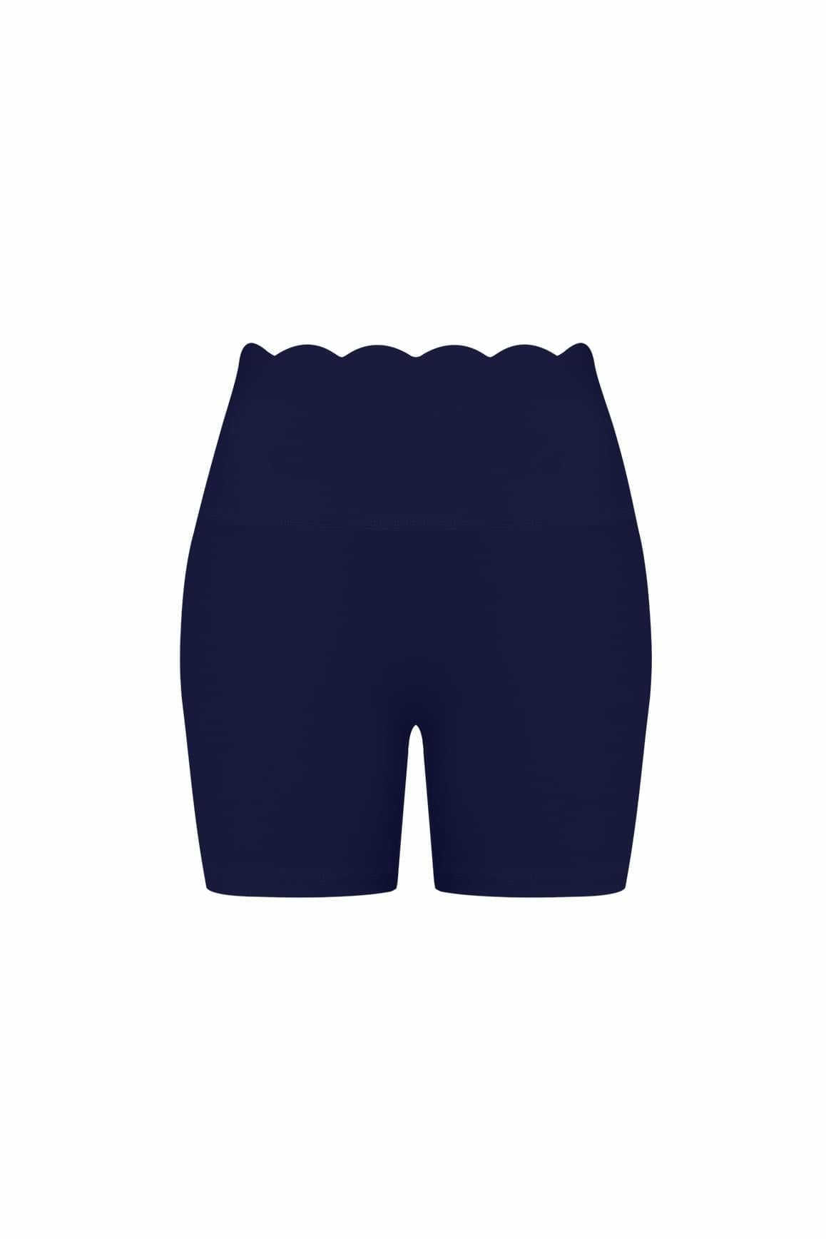 High-Waist Scallop Scrunch Short - WISKII - Shorts