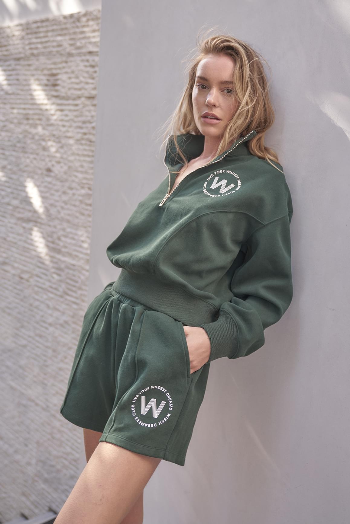 High-waist Sweat Short - WISKIIWS257noblegreenS