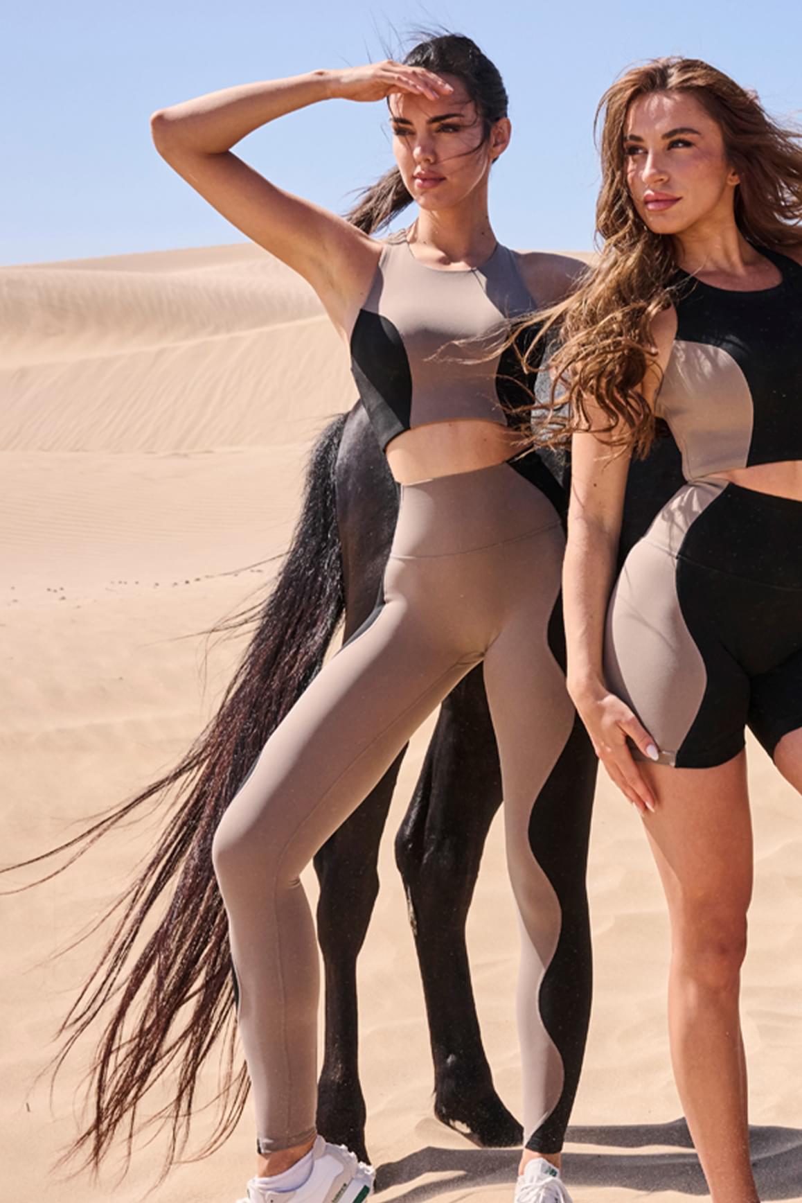High-Waisted Color-Block Legging - WISKII - Leggings
