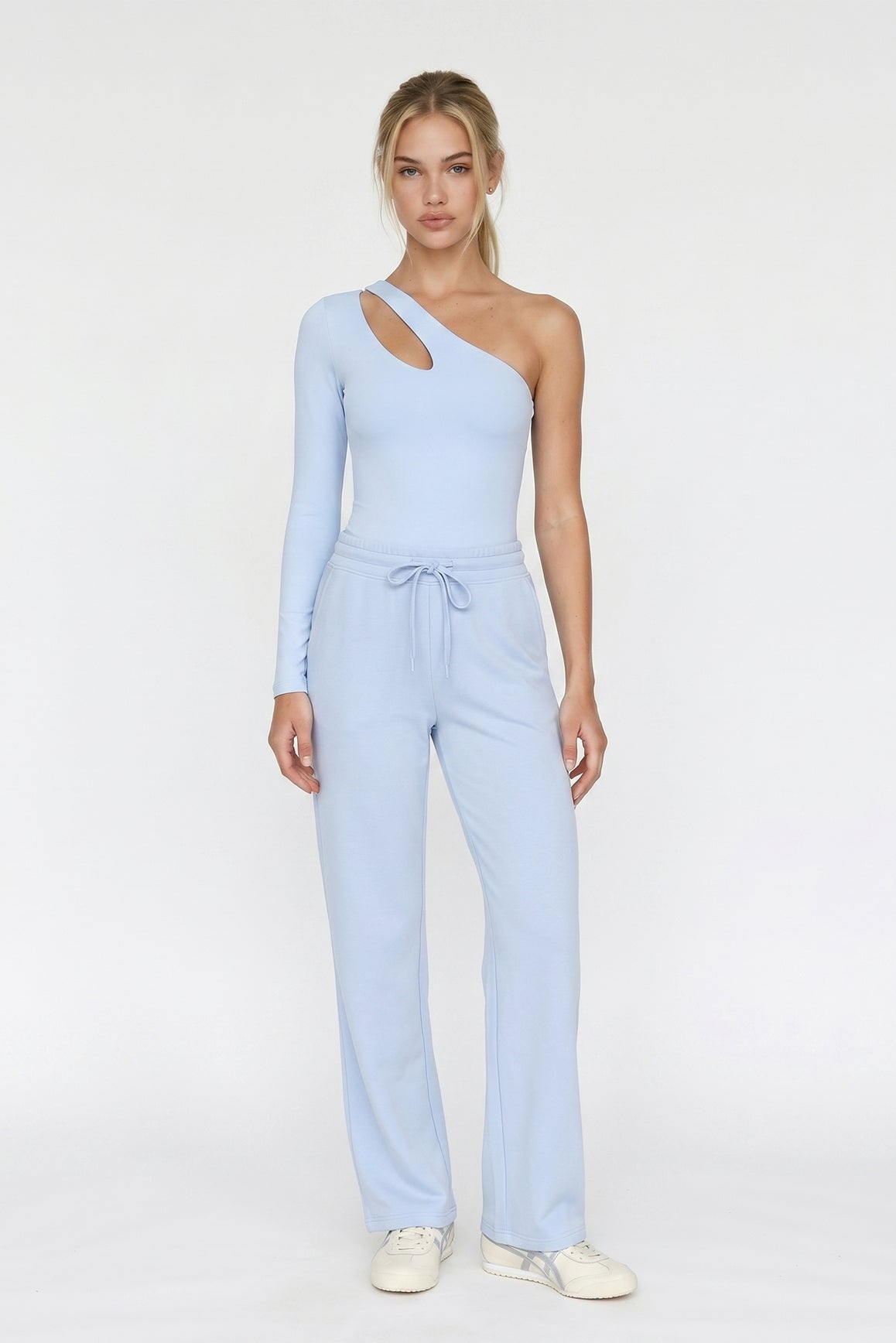 Long Sleeve Cutout Bodysuit - WISKII - Bodysuit