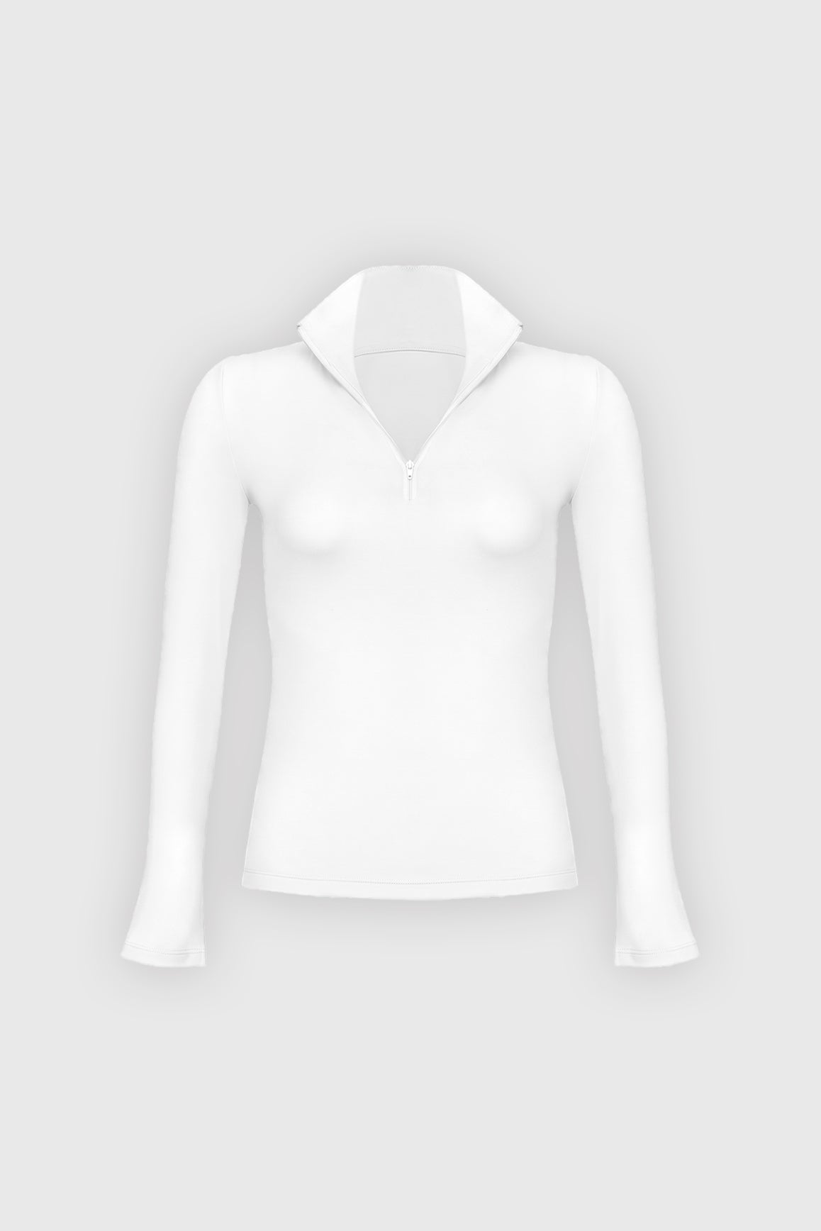 Long Sleeve Half Zip Top - WISKII - Shirts & Tops