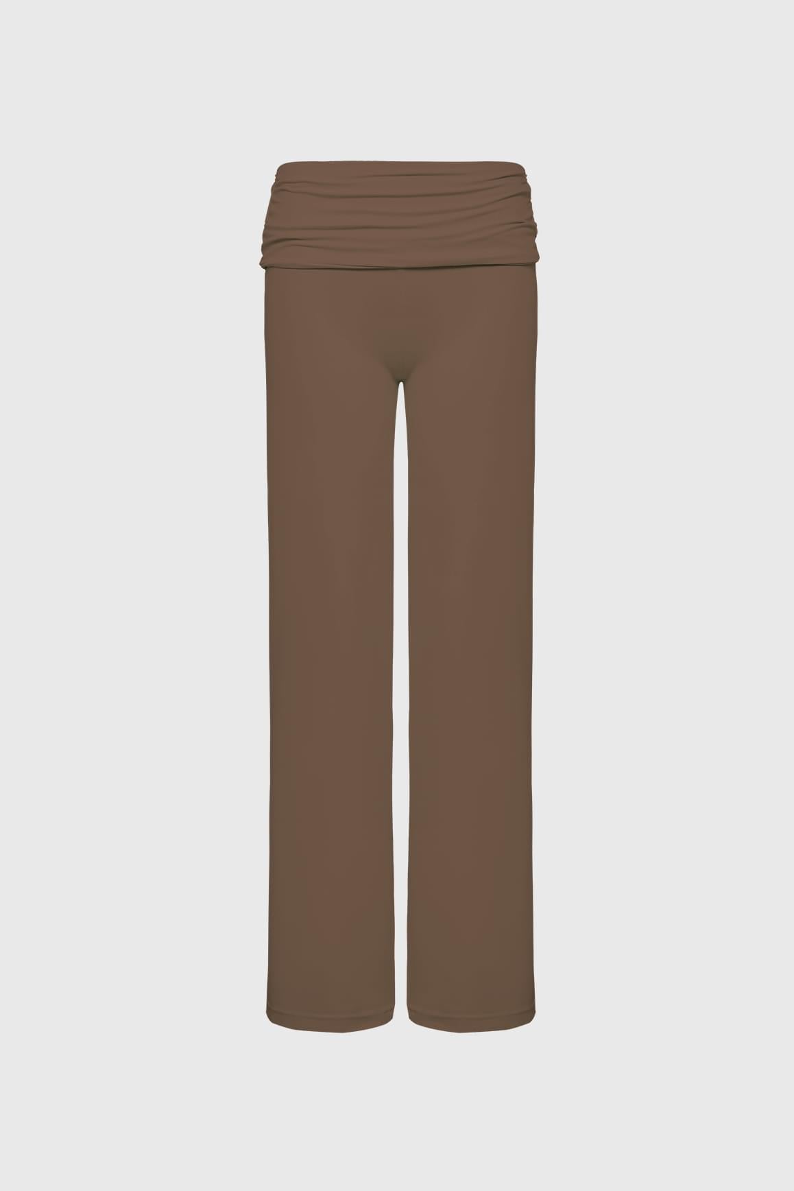 Low Rise Wide-Leg Pant - WISKIIWS699deserttruffleS