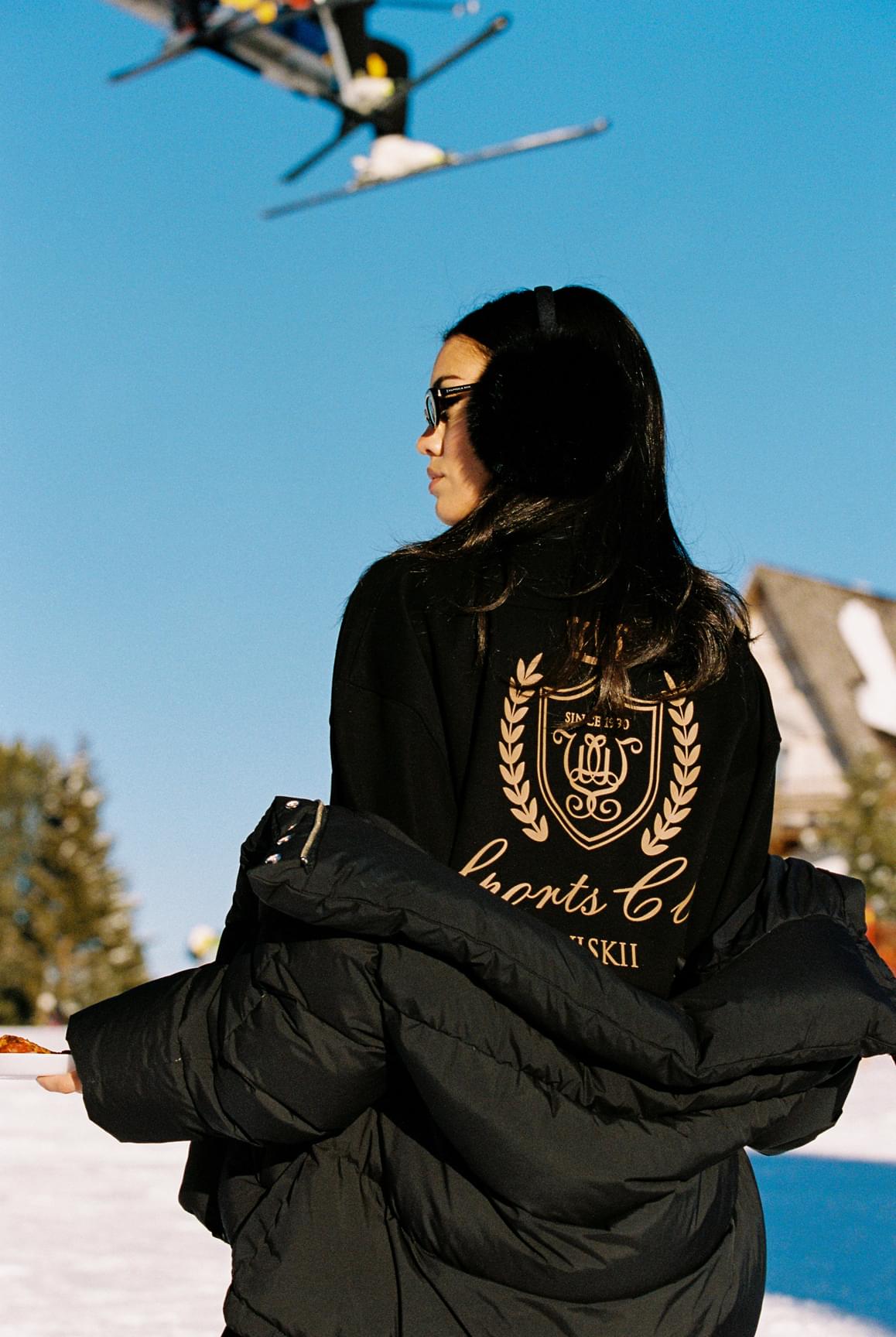 Retro Warm Half-Zip Polo Sweatshirt - WISKIIWS538blackS