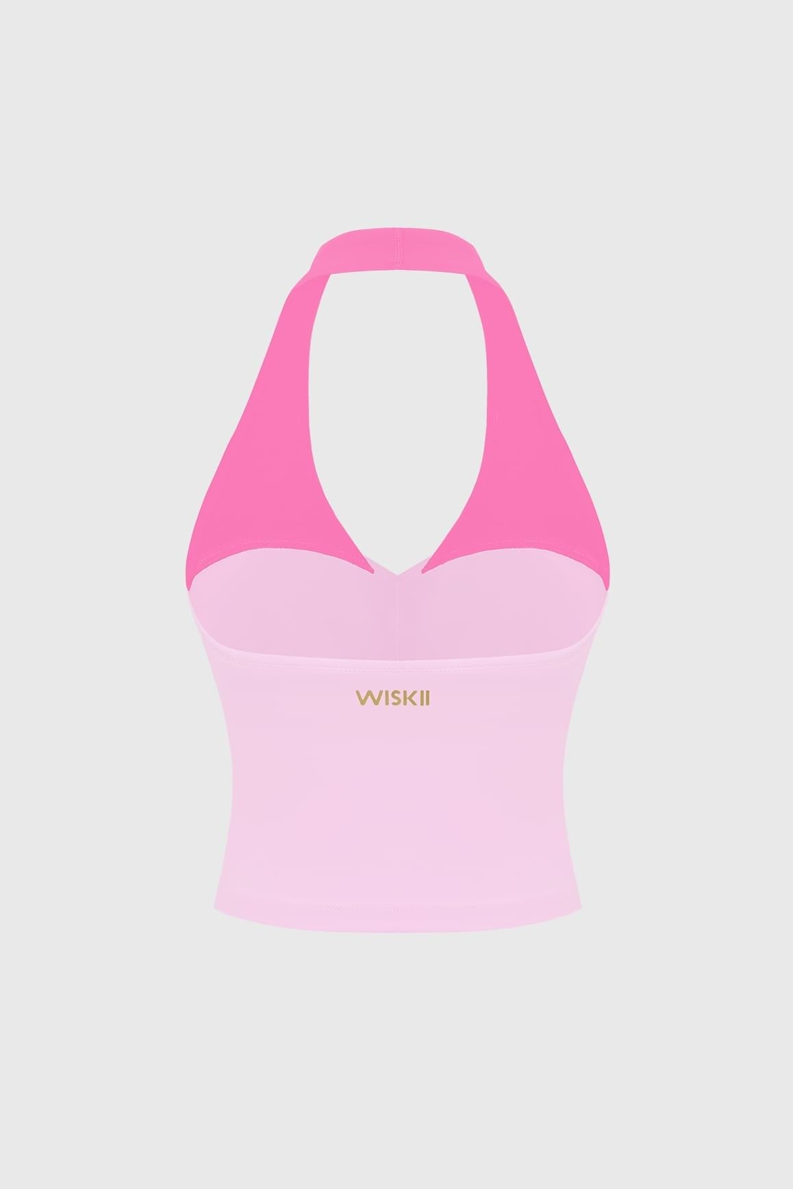 Riviera Contrast Halter Tank - WISKII - Tank Bra