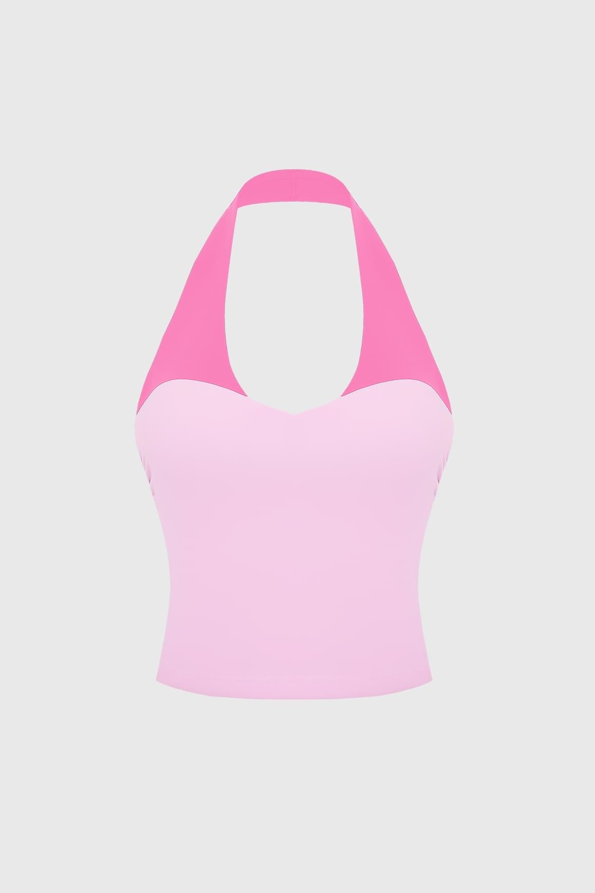 Riviera Contrast Halter Tank - WISKIIWS688sakurahollywoodS