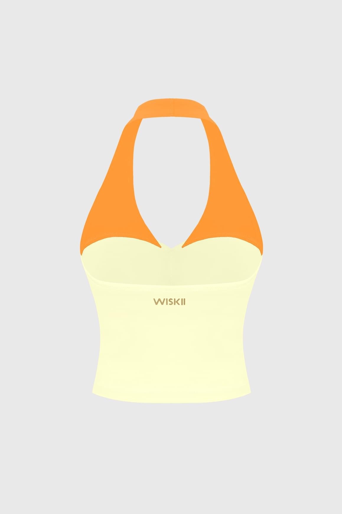 Riviera Contrast Halter Tank - WISKII - Tank Bra