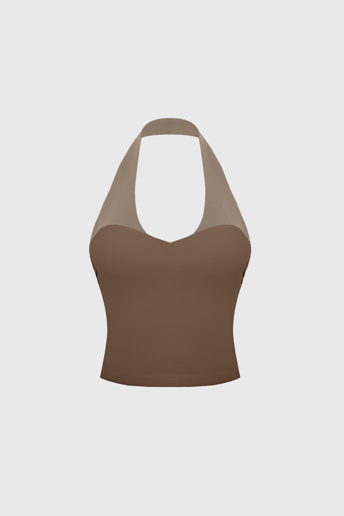 Riviera Contrast Halter Tank - WISKIIWS688trufflealmondS