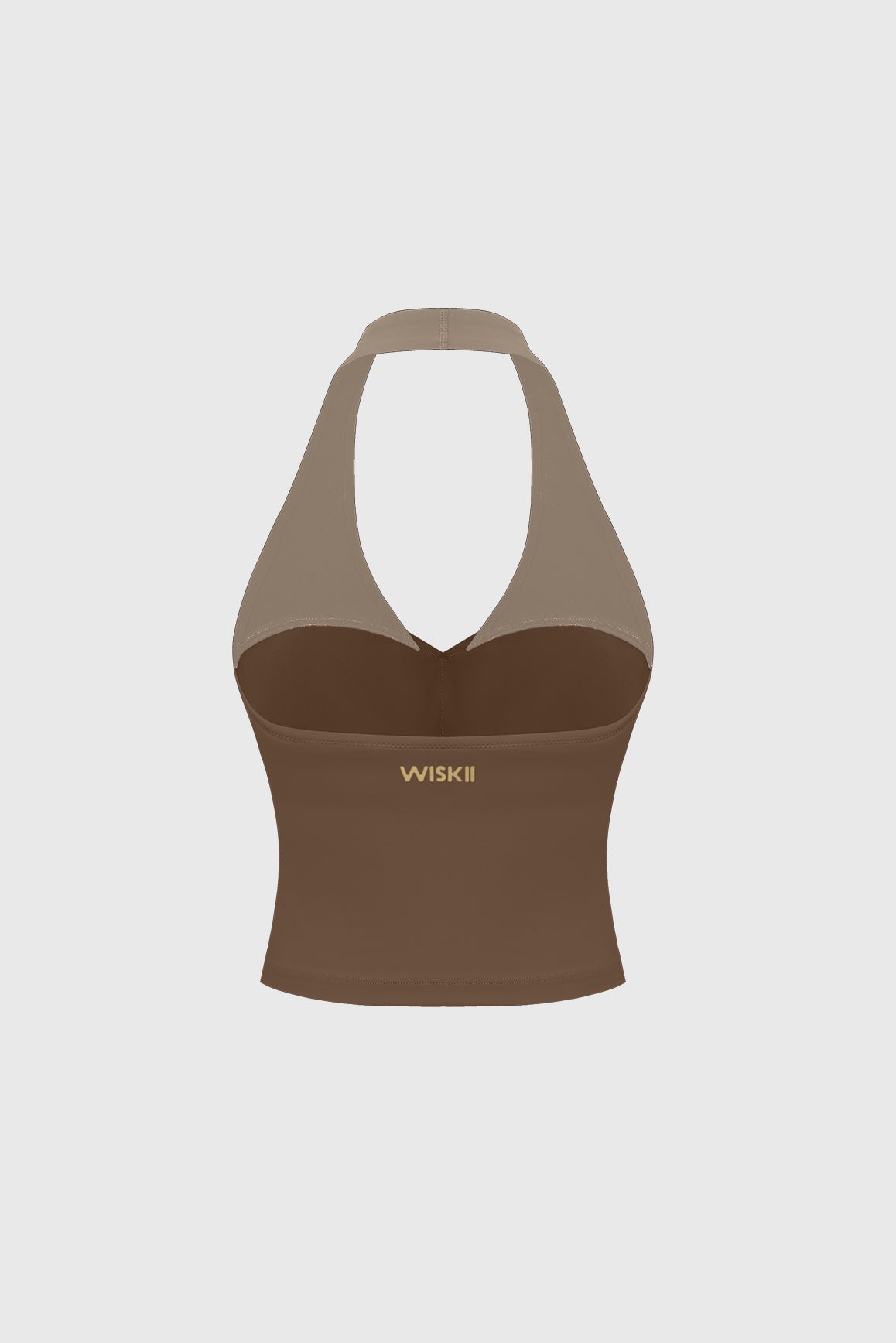 Riviera Contrast Halter Tank - WISKIIWS688trufflealmondS