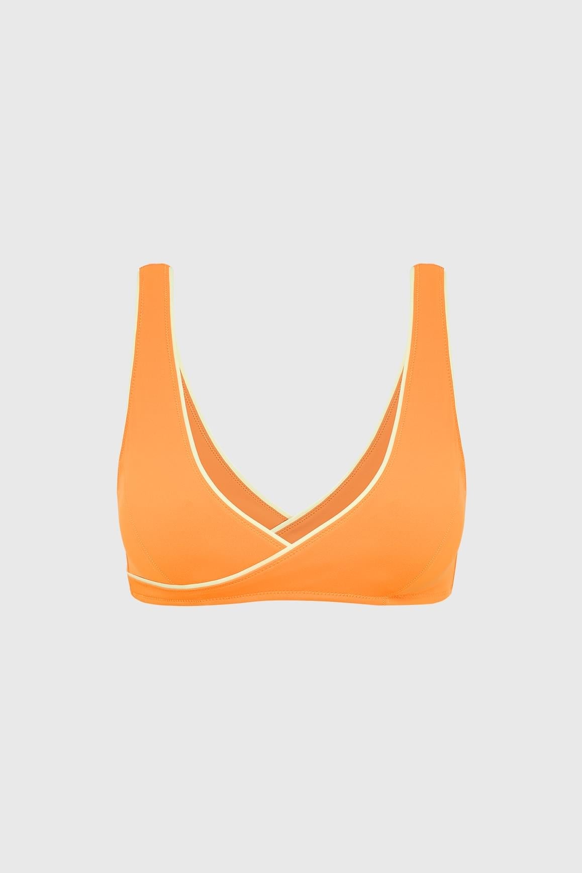 Riviera Contrast Piping Bra - WISKIIWS707citruslimoncelloS