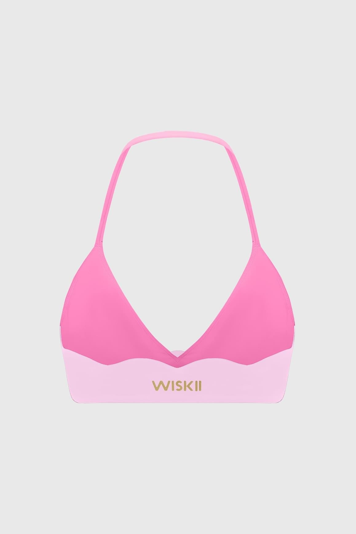 Riviera Scallop Contrast Halter Bra - WISKIIWS684sakurahollywoodS