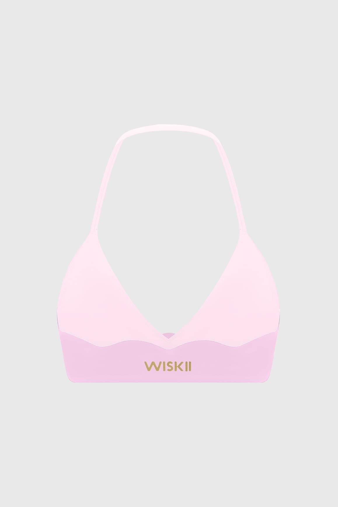 Riviera Scallop Contrast Halter Bra - WISKIIWS684sakuraballetS